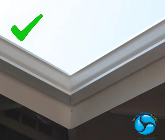 Right way to install seamless rain gutters